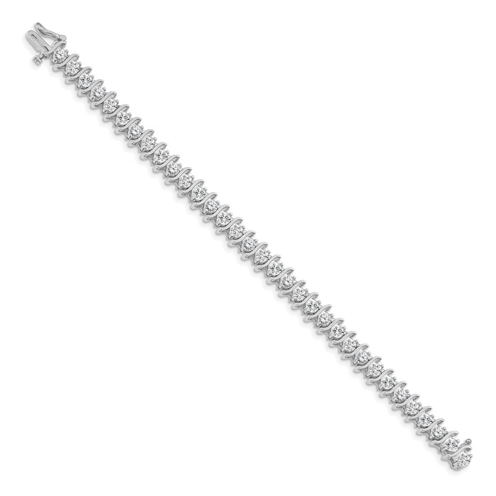 14k White Gold 3.8mm Diamond Tennis Bracelet Mounting-X707W