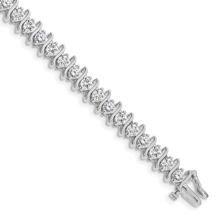 14k White Gold 3.8mm Diamond Tennis Bracelet Mounting-X707W