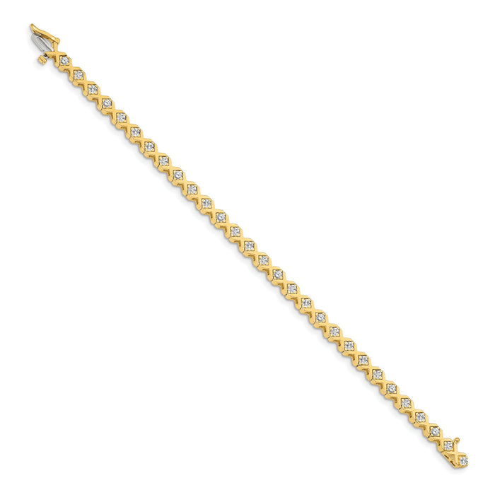 14k 2.6mm Diamond Tennis Bracelet Mounting-X721