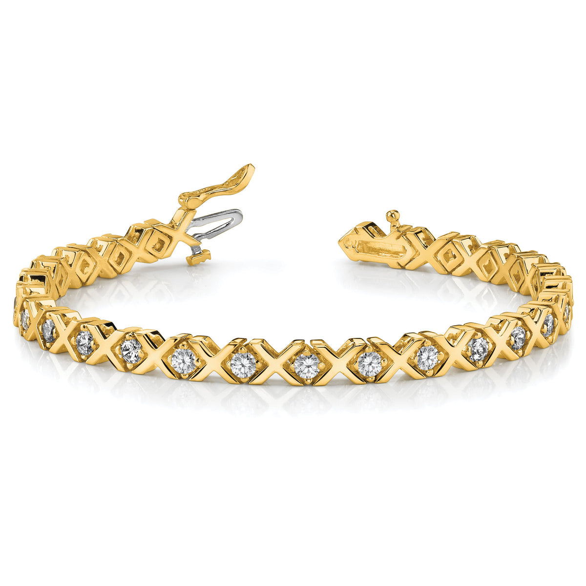 14k 2.6mm Diamond Tennis Bracelet Mounting-X721