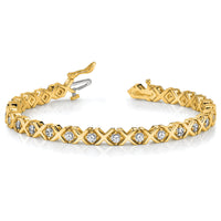 14k 2.6mm Diamond Tennis Bracelet Mounting-X721