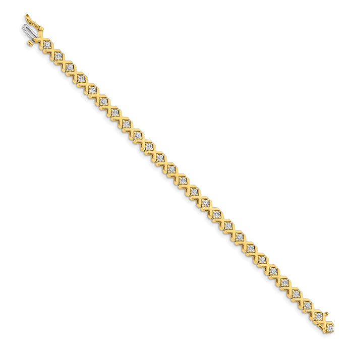14k 2.9mm Diamond Tennis Bracelet Mounting-X722