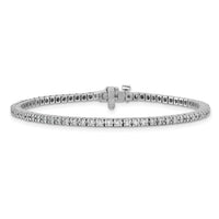 14k White Gold AA Diamond Tennis Bracelet-X729WAA