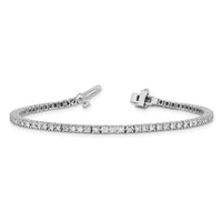 14k White Gold Holds Tennis Bracelet Mounting-X729W