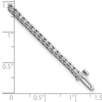 14k White Gold AA Diamond Tennis Bracelet-X729WAA