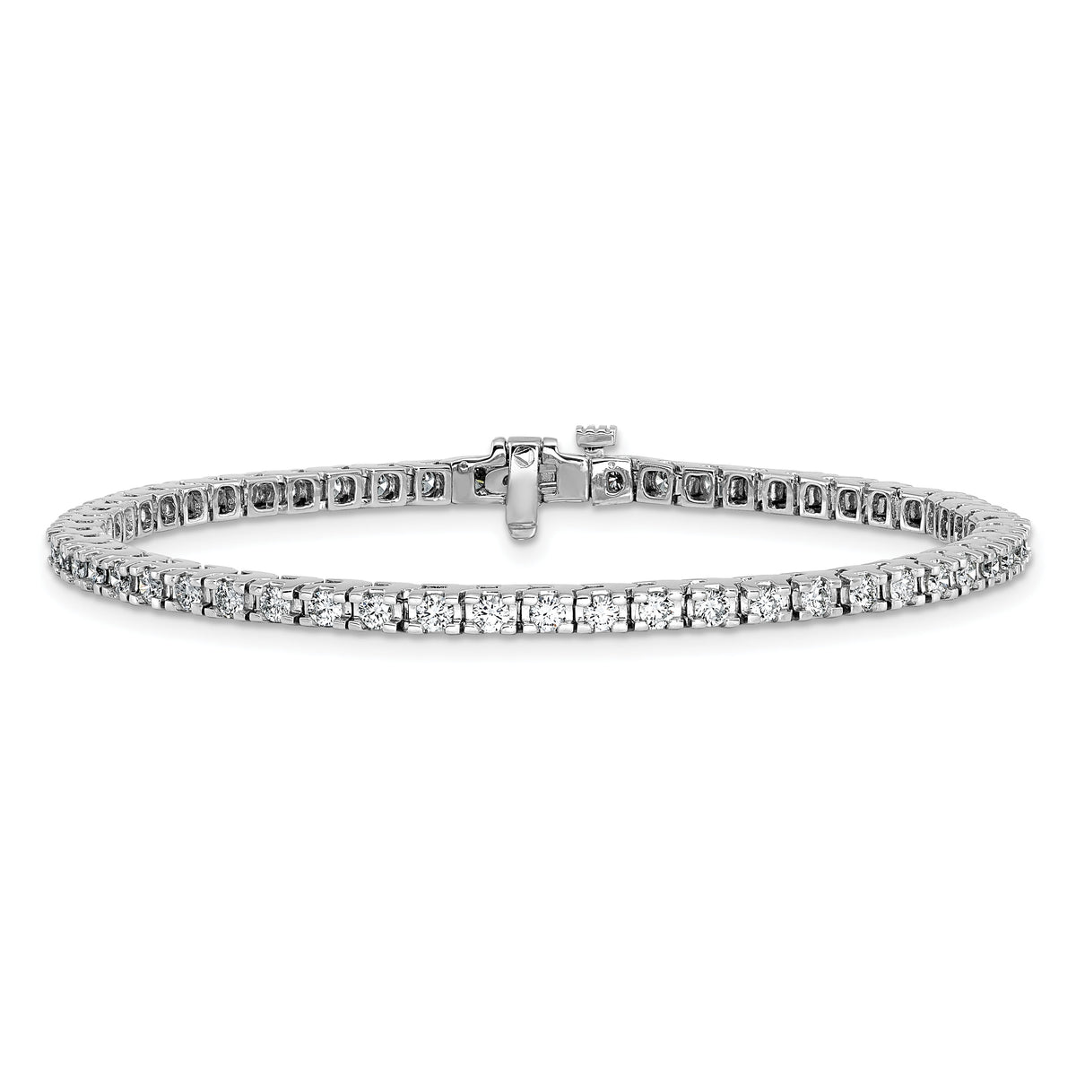 14k White Gold Tennis Bracelet Mounting-X731W