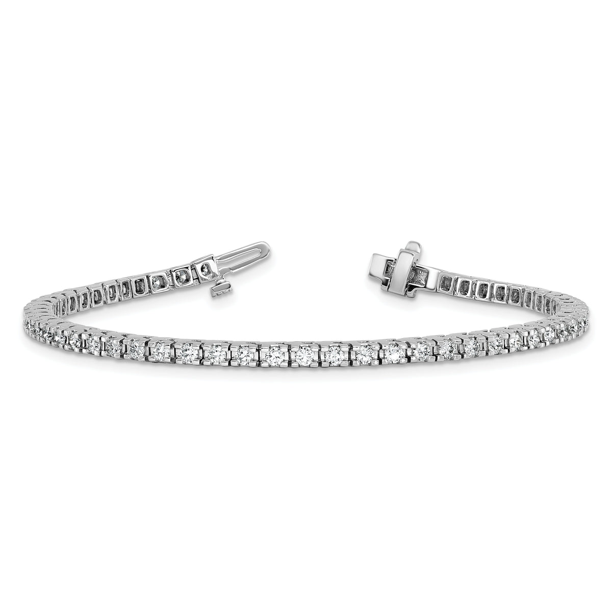 14k White Gold Tennis Bracelet Mounting-X731W