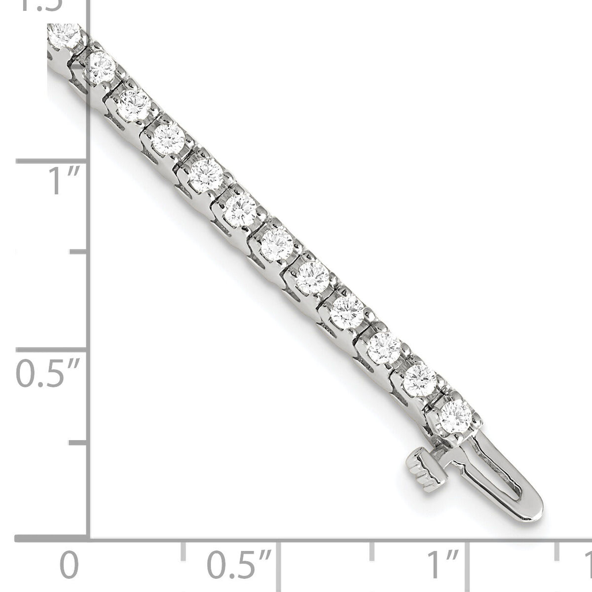 14k White Gold Tennis Bracelet Mounting-X731W