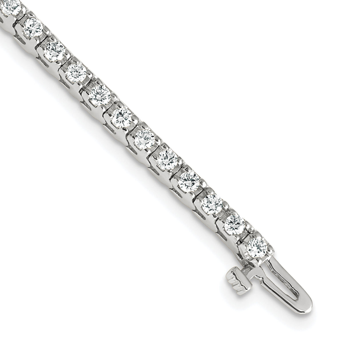 14k White Gold Tennis Bracelet Mounting-X731W