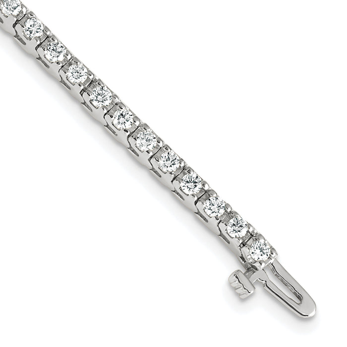 14k White Gold Tennis Bracelet Mounting-X731W