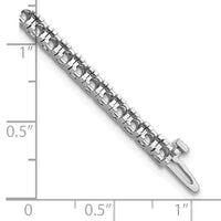 14k White Gold Tennis Bracelet Mounting-X732W