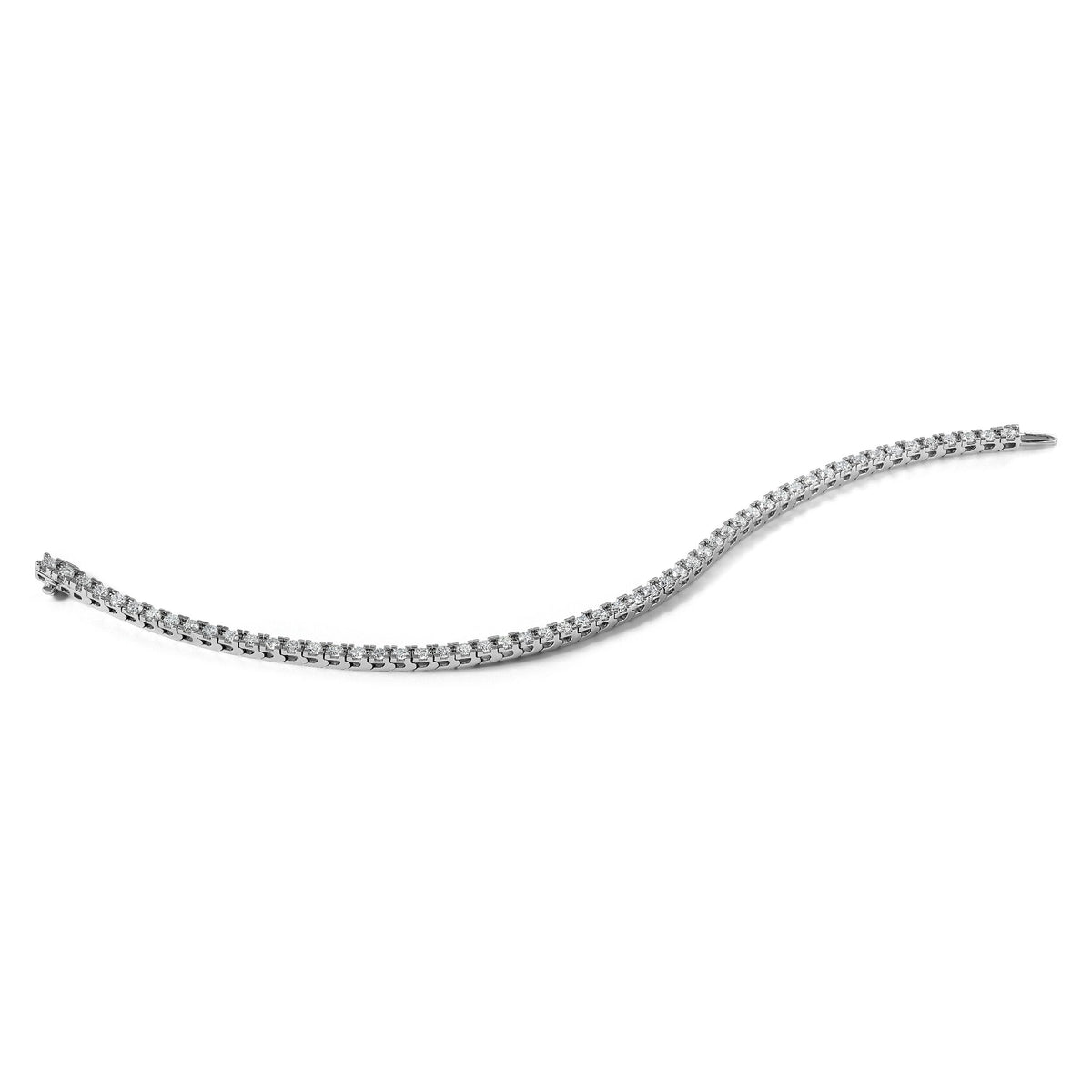 14k White Gold Tennis Bracelet Mounting-X732W