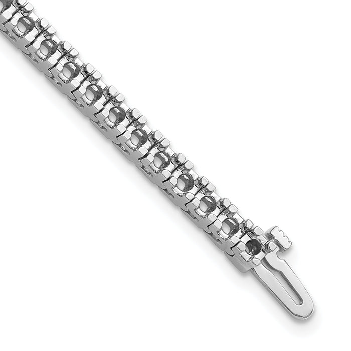 14k White Gold Tennis Bracelet Mounting-X733W