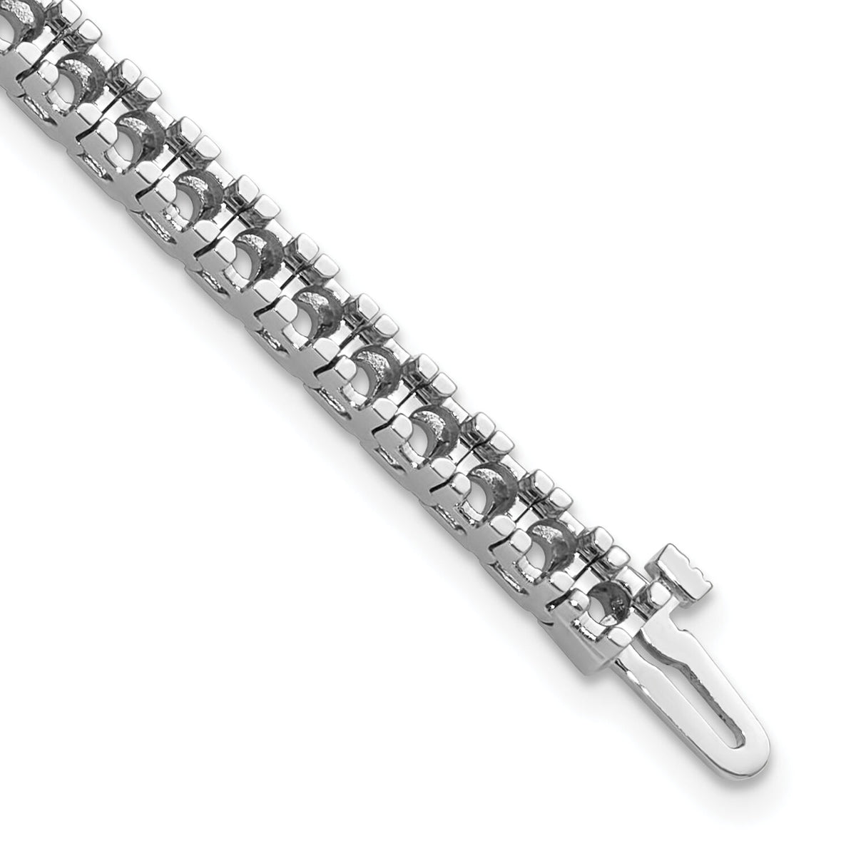 14k White Gold Tennis Bracelet Mounting-X734W