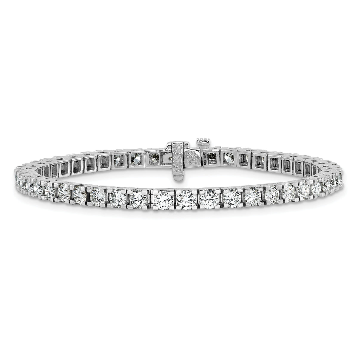 14k White Gold Tennis Bracelet Mounting-X735W