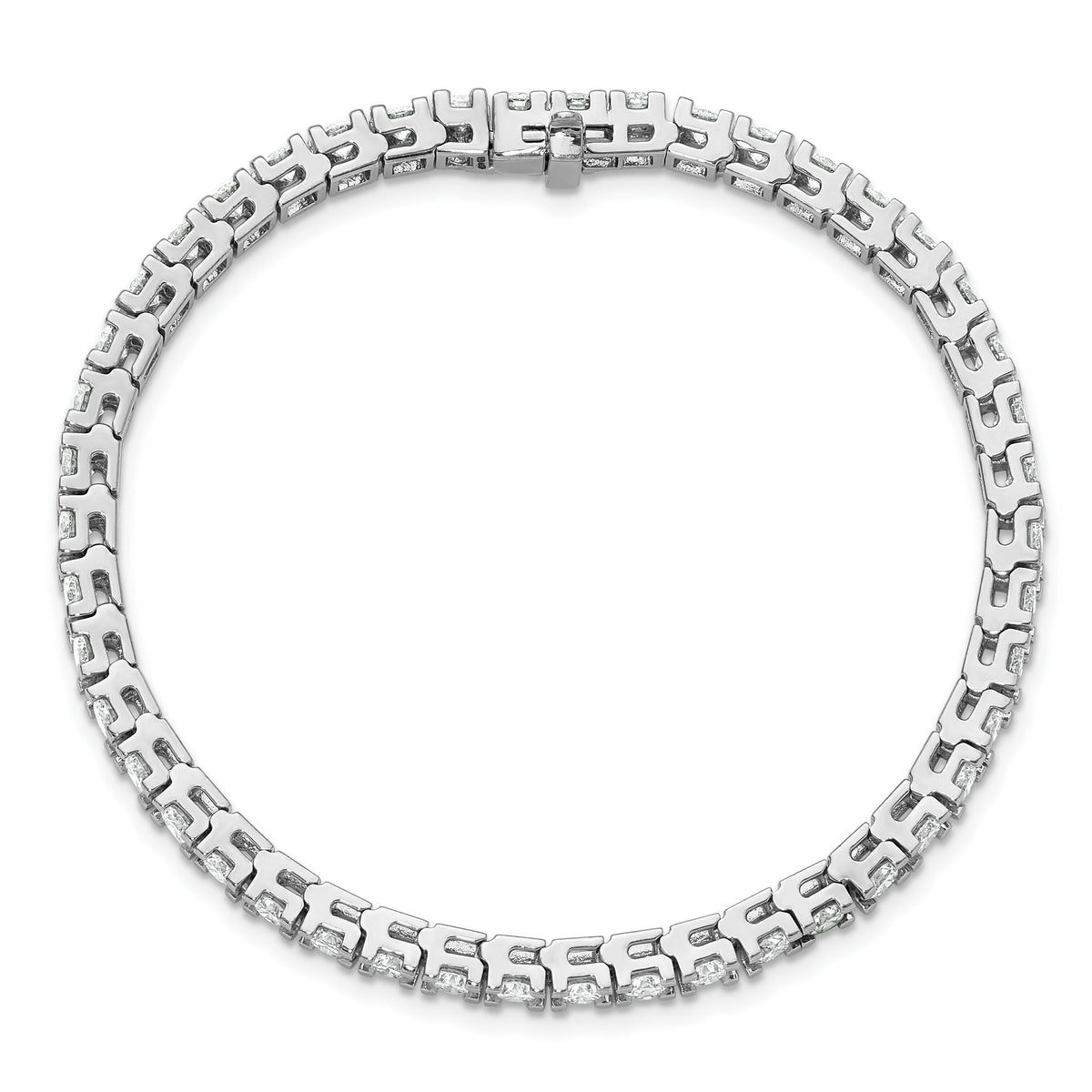 14k White Gold Tennis Bracelet Mounting-X735W