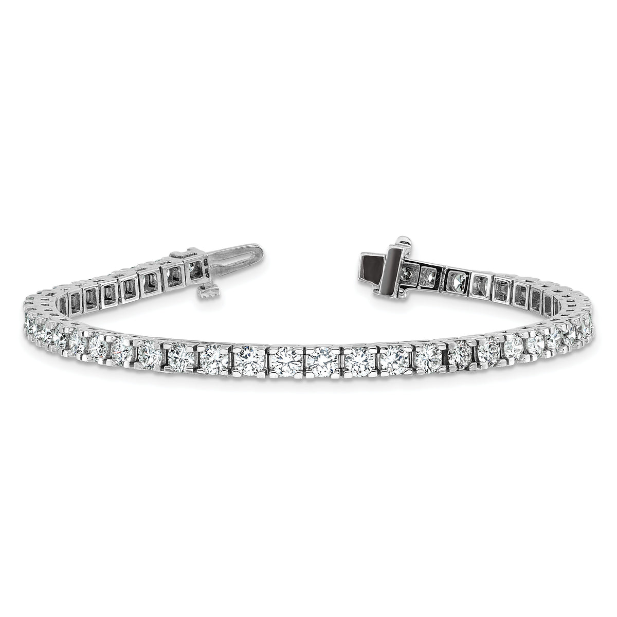 14k White Gold Tennis Bracelet Mounting-X735W