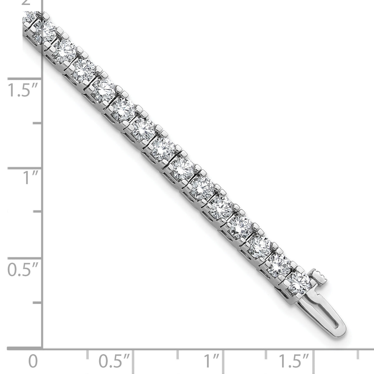 14k White Gold Tennis Bracelet Mounting-X735W
