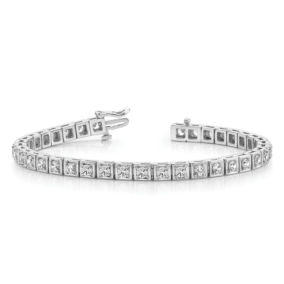 14k White Gold Tennis Bracelet Mtg-X755W