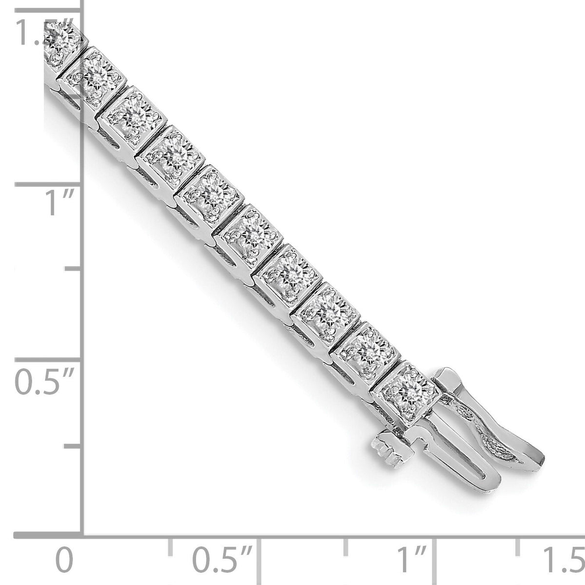 14k White Gold Tennis Bracelet Mtg-X755W