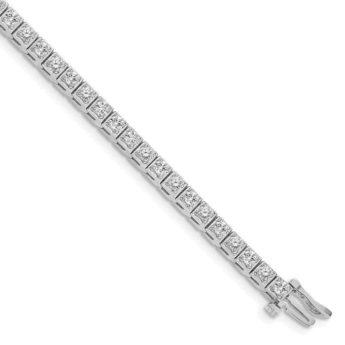 14k White Gold Tennis Bracelet Mtg-X755W