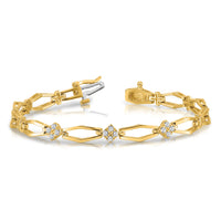 14k 1.75mm Diamond Fancy Bracelet Mounting-X784