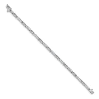 14k White Gold 2.5mm Diamond Fancy Link Tennis Bracelet Mounting-X787W