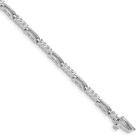 14k White Gold 2.5mm Diamond Fancy Link Tennis Bracelet Mounting-X787W