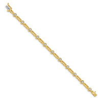 14k 2.6mm Diamond Fancy Tennis Bracelet Mounting-X788