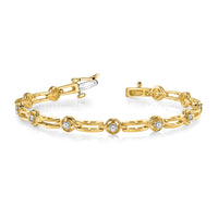 14k 2.6mm Diamond Fancy Tennis Bracelet Mounting-X788