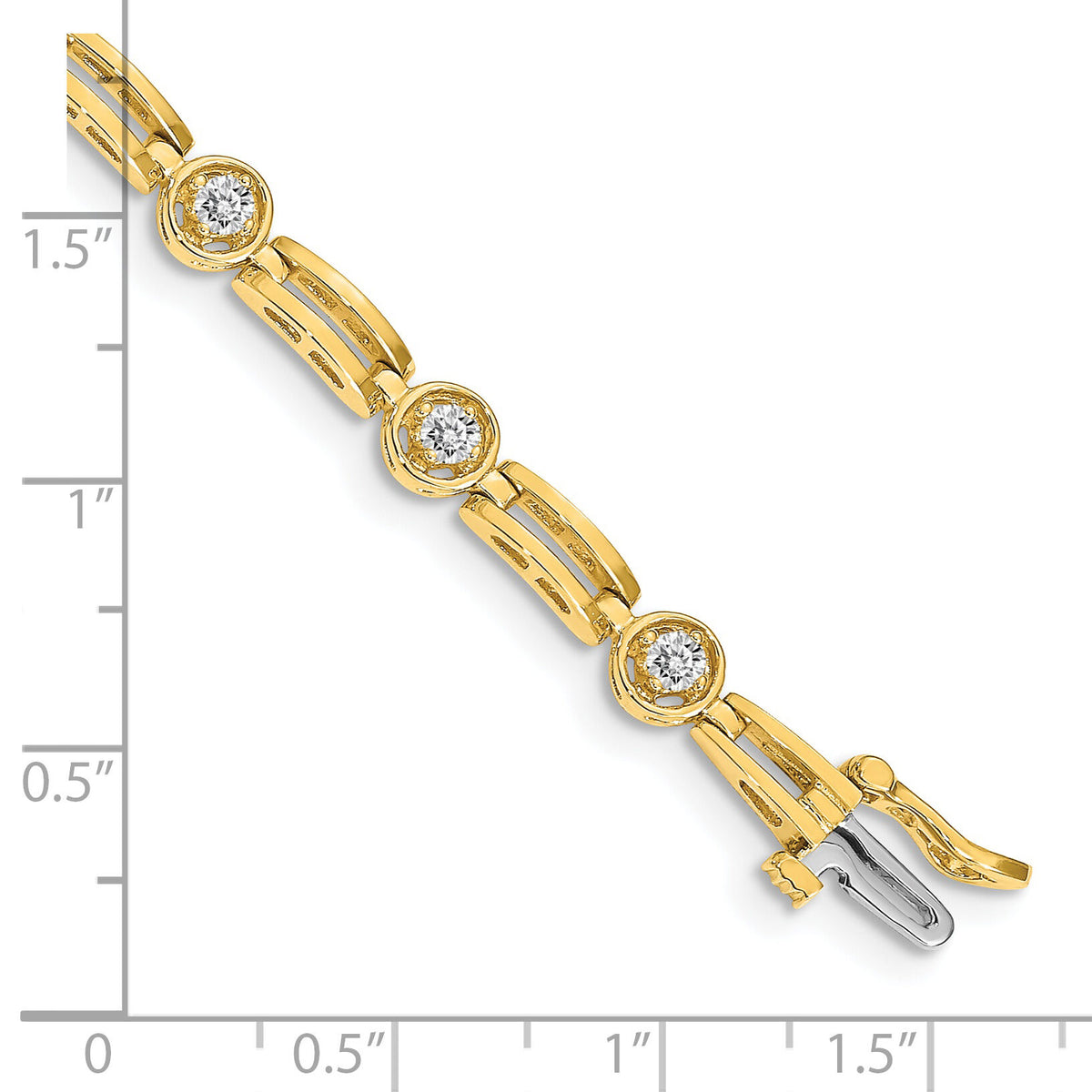 14k 2.6mm Diamond Fancy Tennis Bracelet Mounting-X788