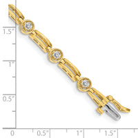14k 2.6mm Diamond Fancy Tennis Bracelet Mounting-X788