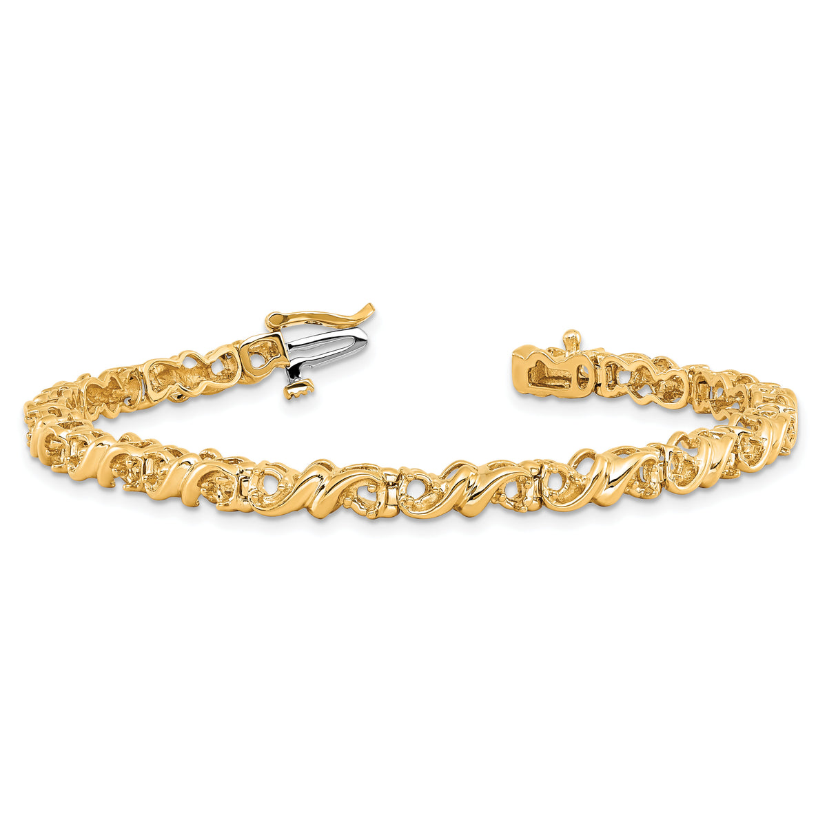 14k 2.1mm Diamond Tennis Bracelet Mounting-X816