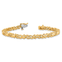 14k 2.1mm Diamond Tennis Bracelet Mounting-X816
