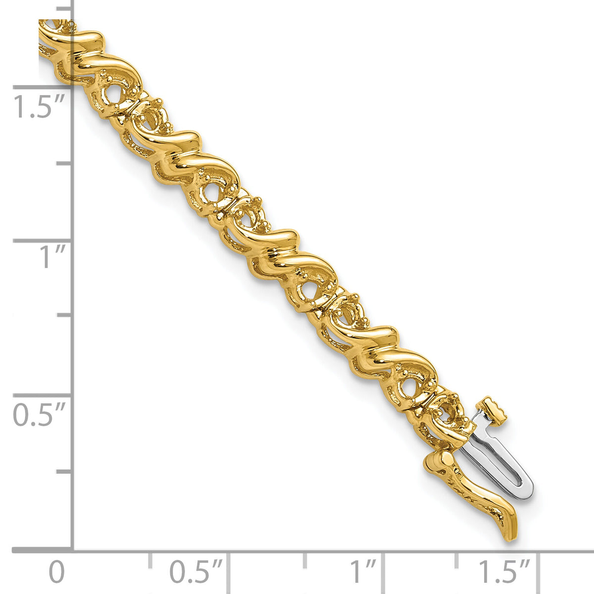 14k 2.1mm Diamond Tennis Bracelet Mounting-X816
