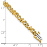 14k 2.1mm Diamond Tennis Bracelet Mounting-X816