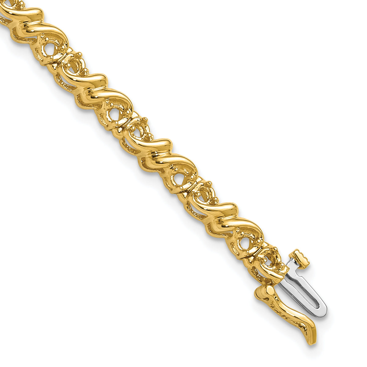 14k 2.1mm Diamond Tennis Bracelet Mounting-X816
