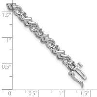 14k White Gold 2.1mm Tennis Bracelet Mounting-X816W