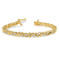 14k 2.4mm Diamond Tennis Bracelet Mounting-X817