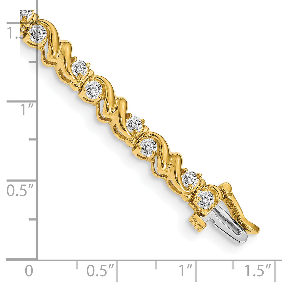 14k 2.4mm Diamond Tennis Bracelet Mounting-X817