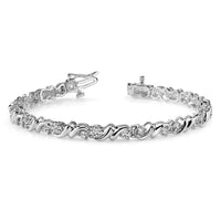 14k White Gold 2.4mm Tennis Bracelet Mounting-X817W