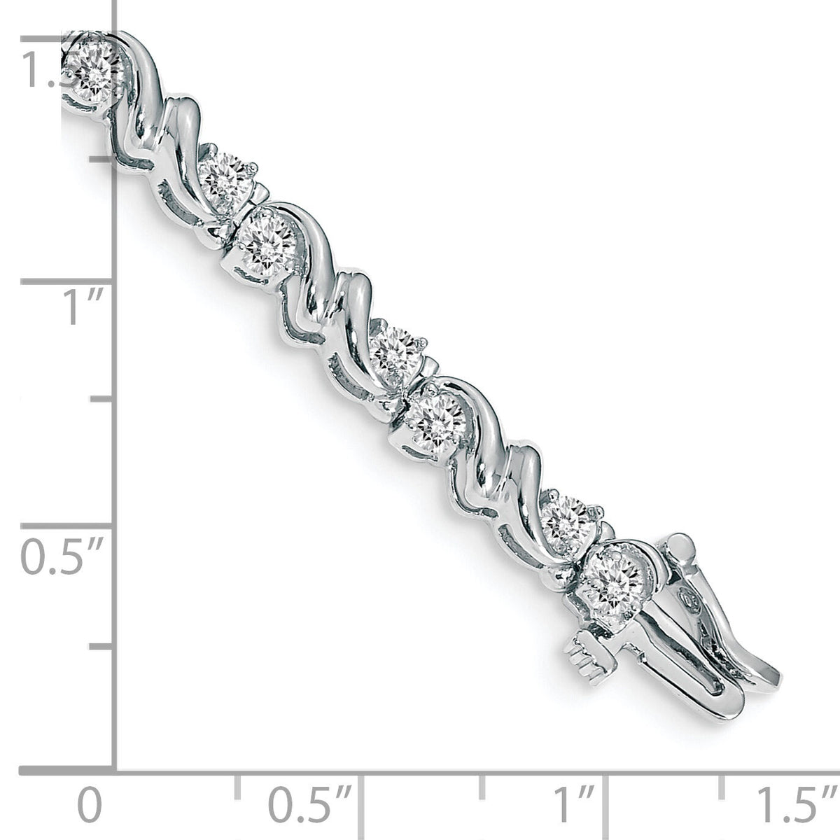 14k White Gold 2.4mm Tennis Bracelet Mounting-X817W