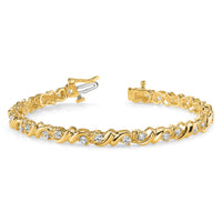 14k 3mm Diamond Tennis Bracelet Mounting-X818
