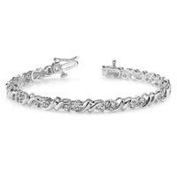 14k White Gold 3mm Tennis Bracelet Mounting-X818W