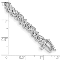 14k White Gold 3mm Tennis Bracelet Mounting-X818W