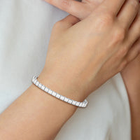 14k WG Holds 43 Stones up to 3mm, Add-a-Diamond Bracelet-X846W