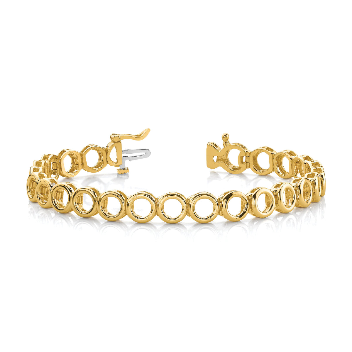 14k Holds 24 Stones up to 2.75mm, Add-a-Diamond Tennis Bracelet-X852