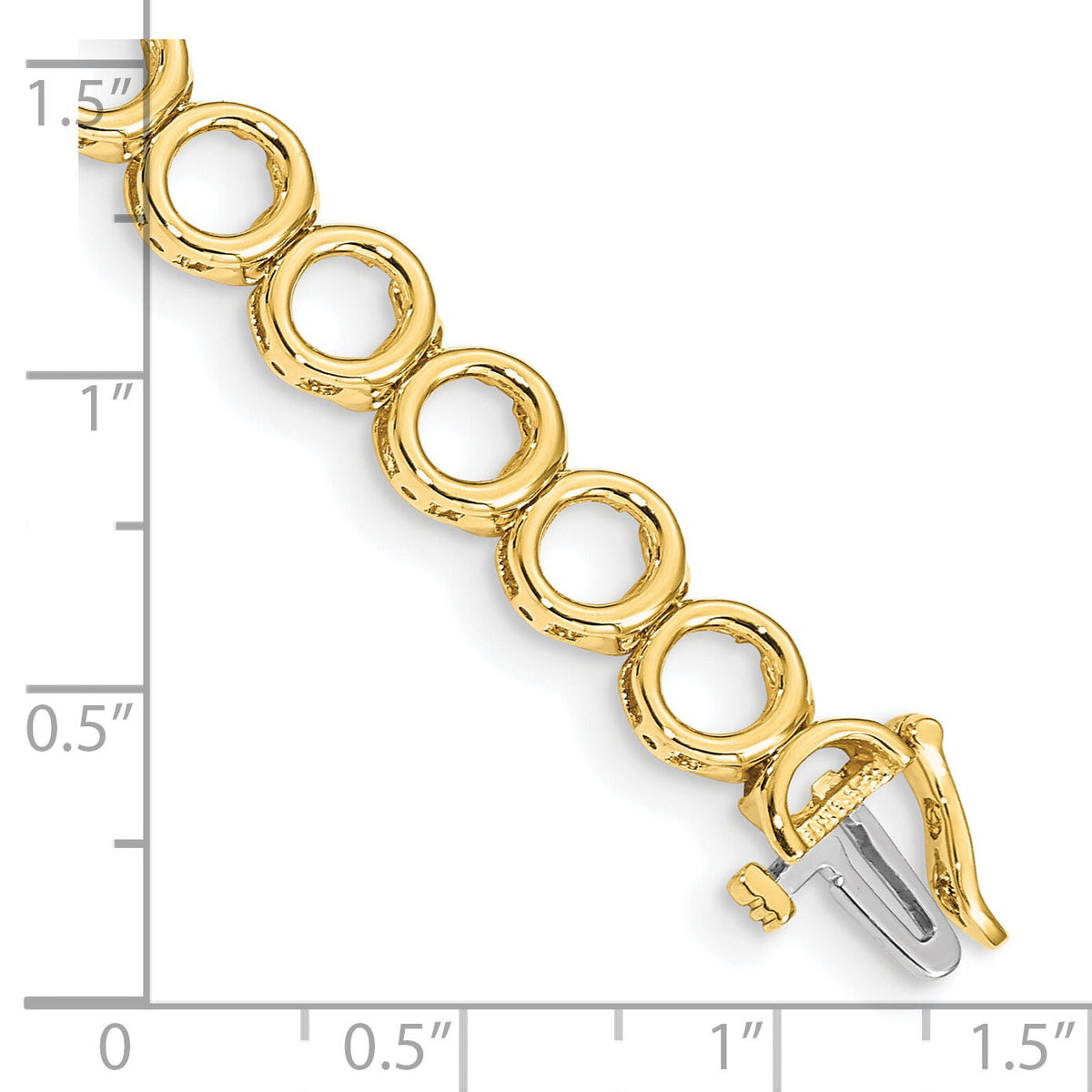 14k Holds 24 Stones up to 2.75mm, Add-a-Diamond Tennis Bracelet-X852
