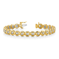 14k Holds 24 Stones up to 2.75mm, Add-a-Diamond Tennis Bracelet-X852