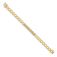14k Add-A-Diamond Tennis Bracelet Mounting with 6 Heads-X853
